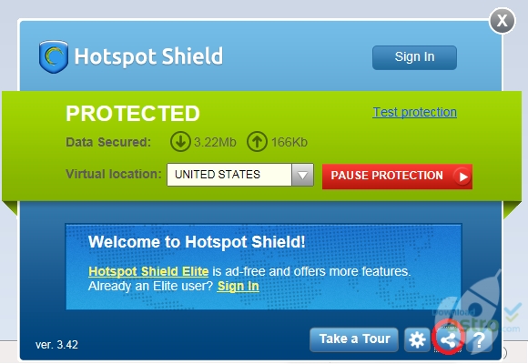Hotspot shield