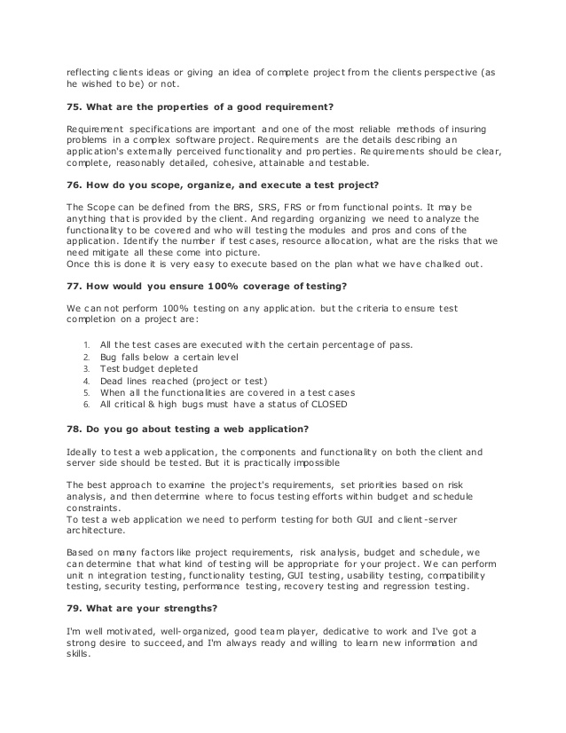 Manual testing interview questions mcq